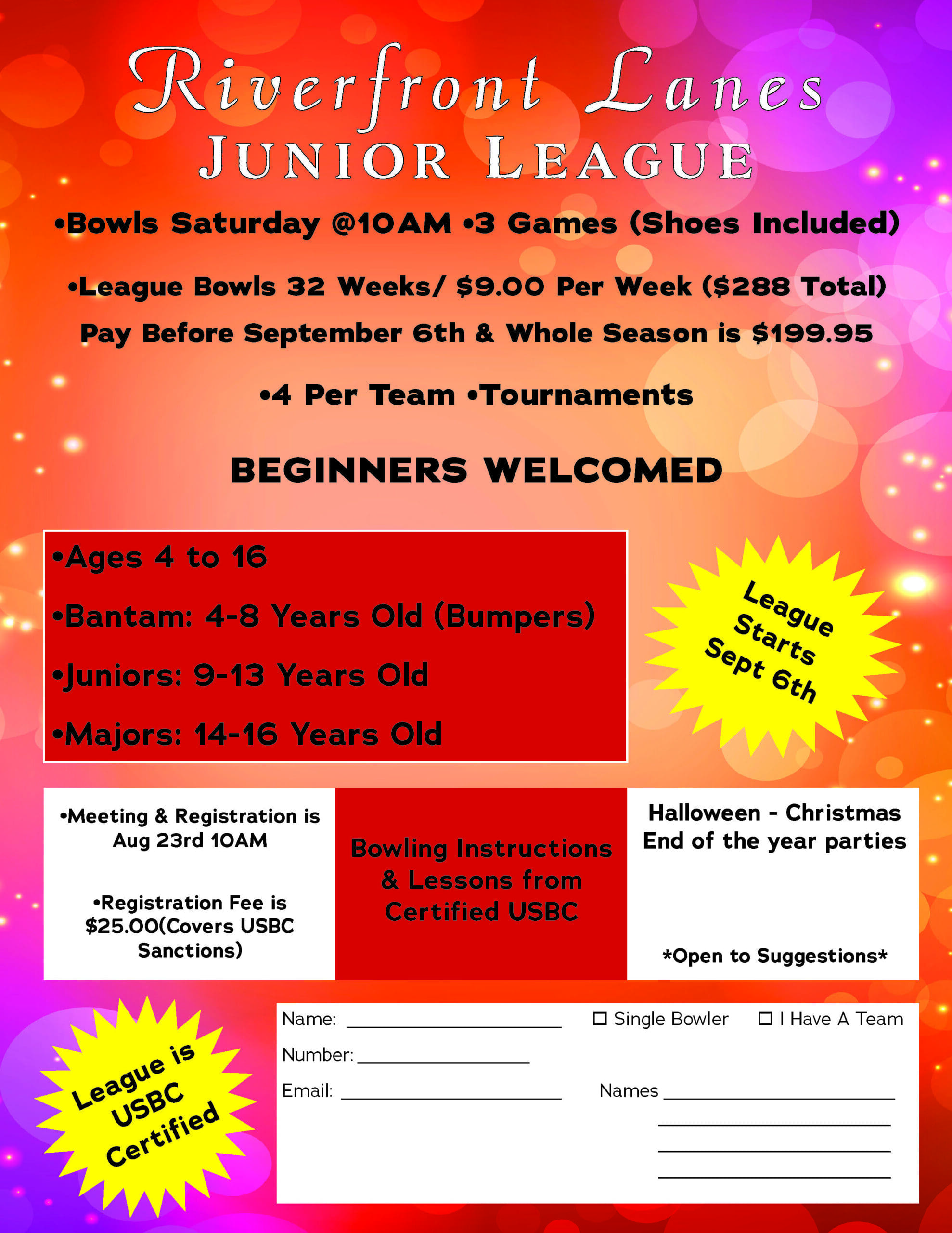 Junior League Flyer Proof